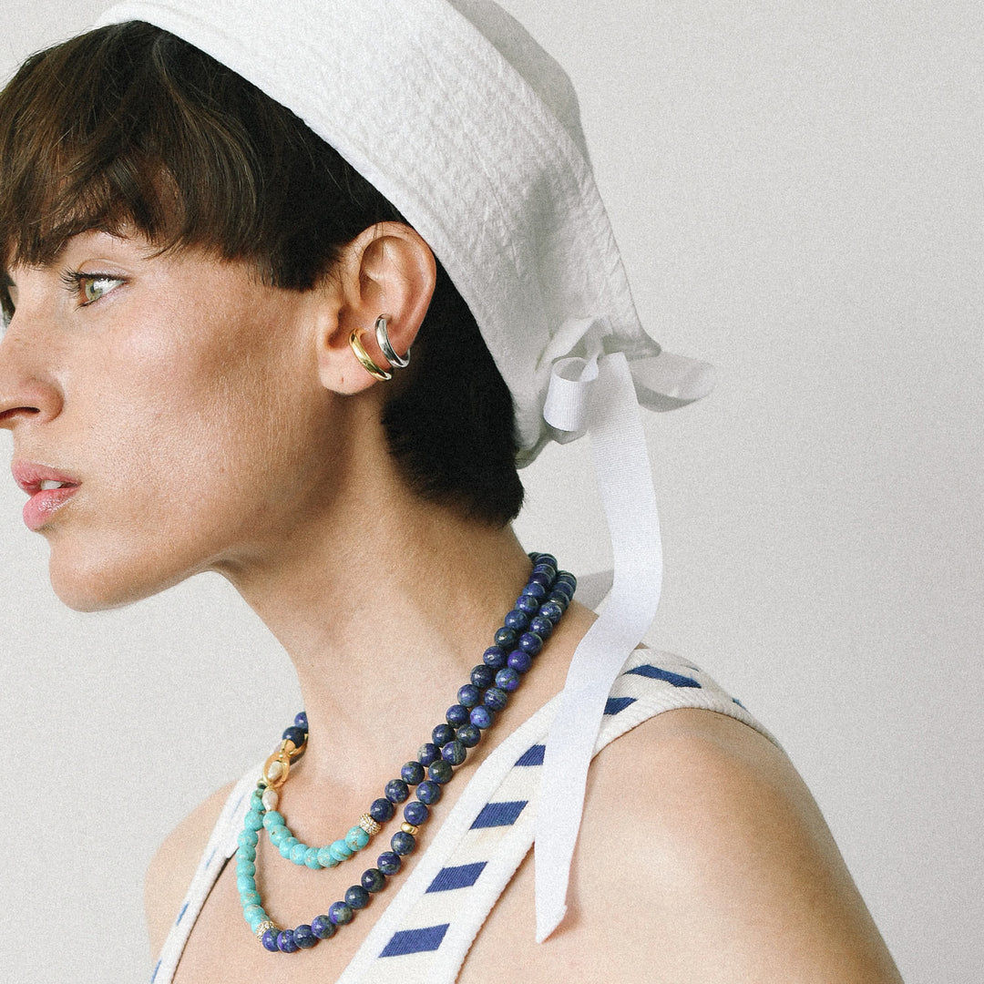 AzulVista Necklace with Turquoise and Lapis Lazuli