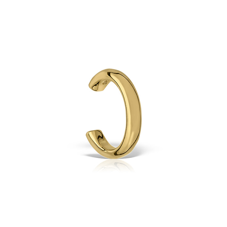 Minima Earcuff Earrings, Silver Gilt