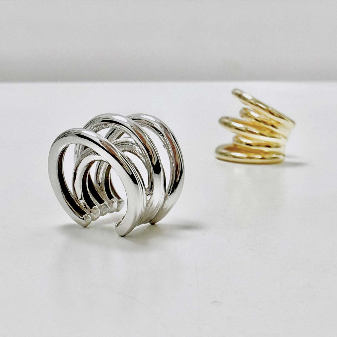 Earcuff Cinco Earring, Sterling Silver