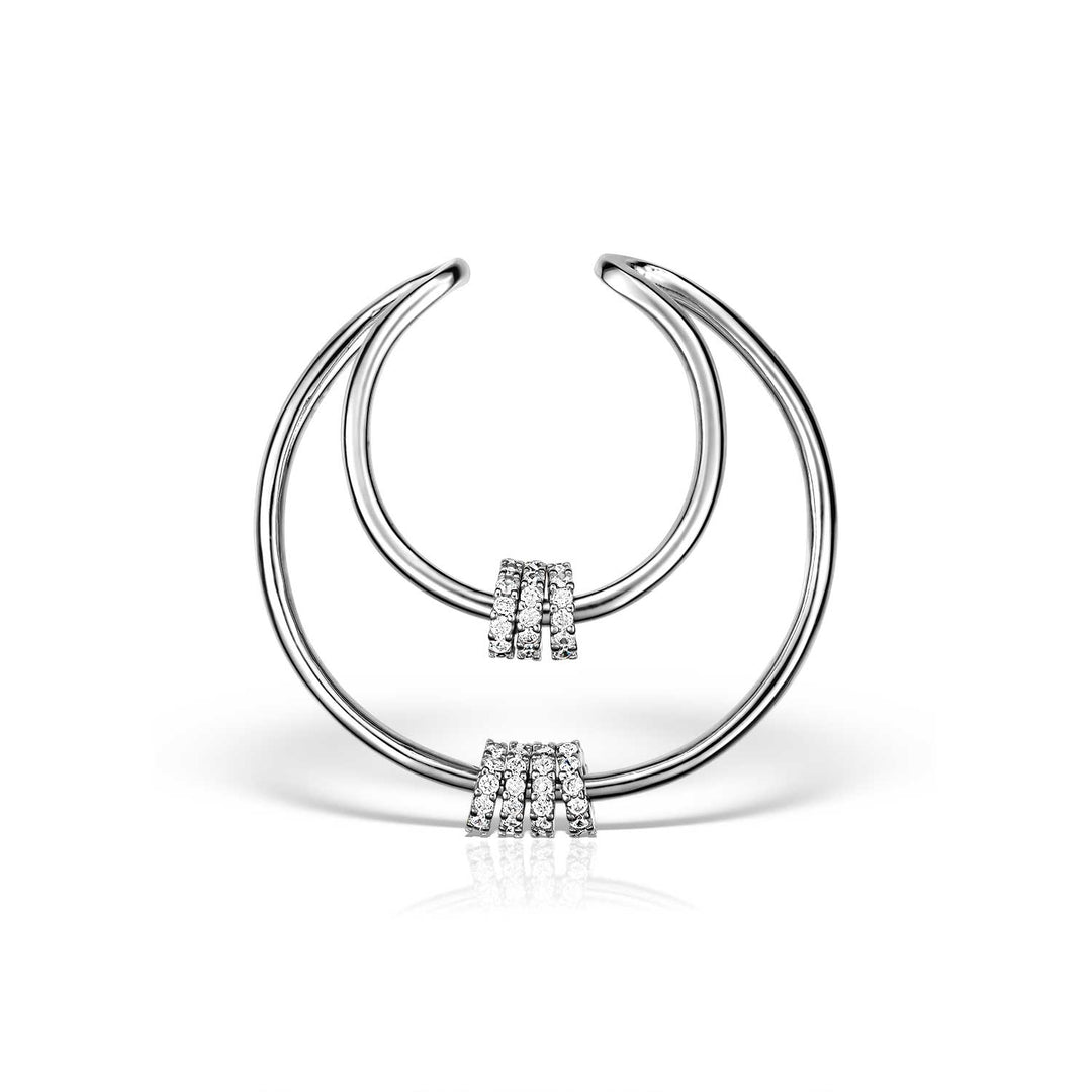 CerceL Earcuff Ice Rings, Argint