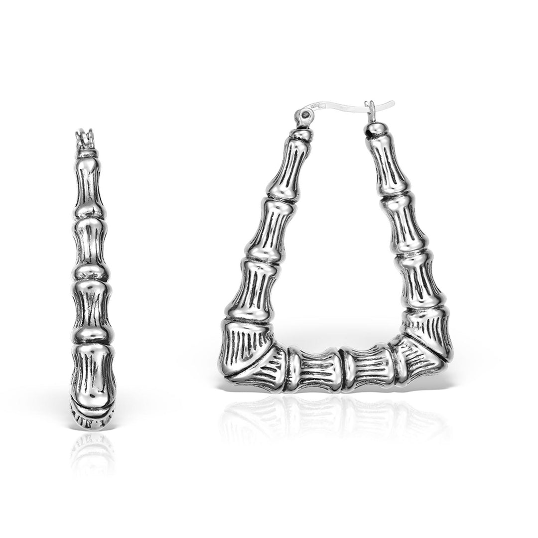 Botanica Hoops Earrings, Sterling Silver