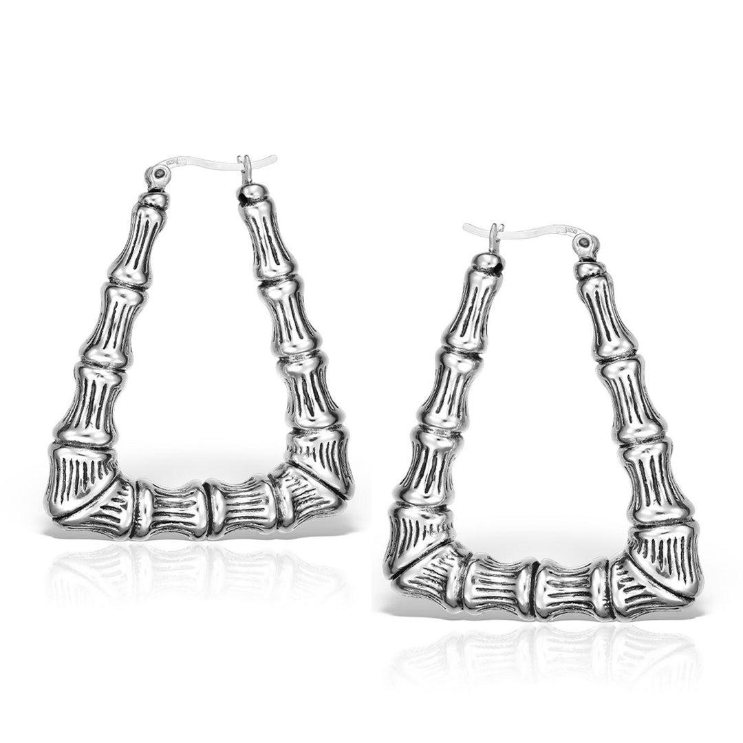 Botanica Hoops Earrings, Sterling Silver