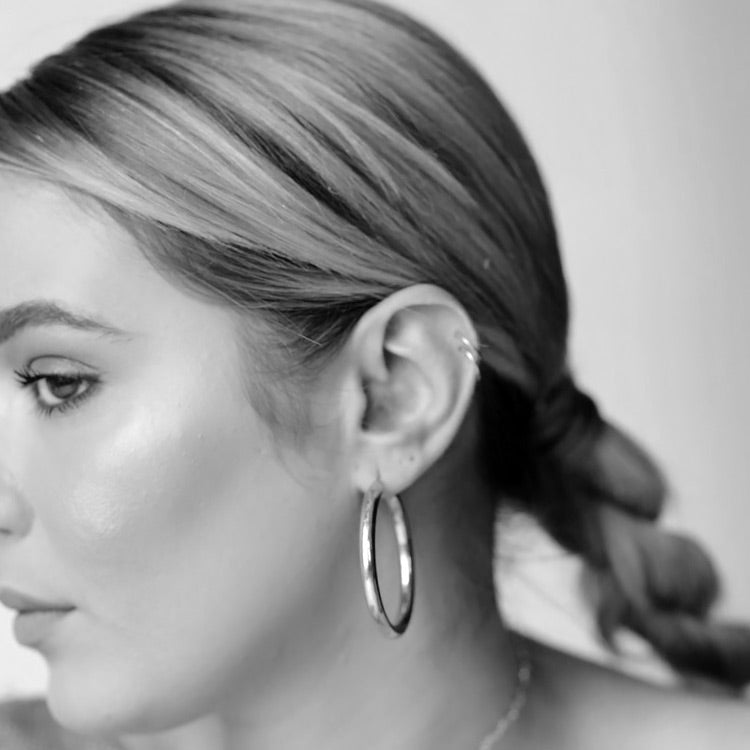 Creole Volume M earrings in Gold-plated Silver