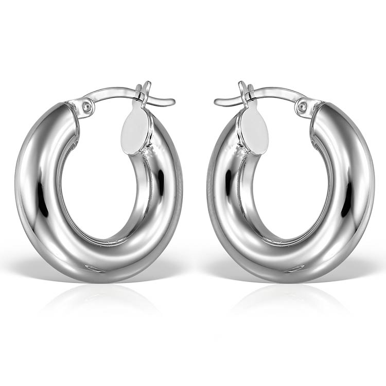 Cercei Mini Cake Hoops, Argint