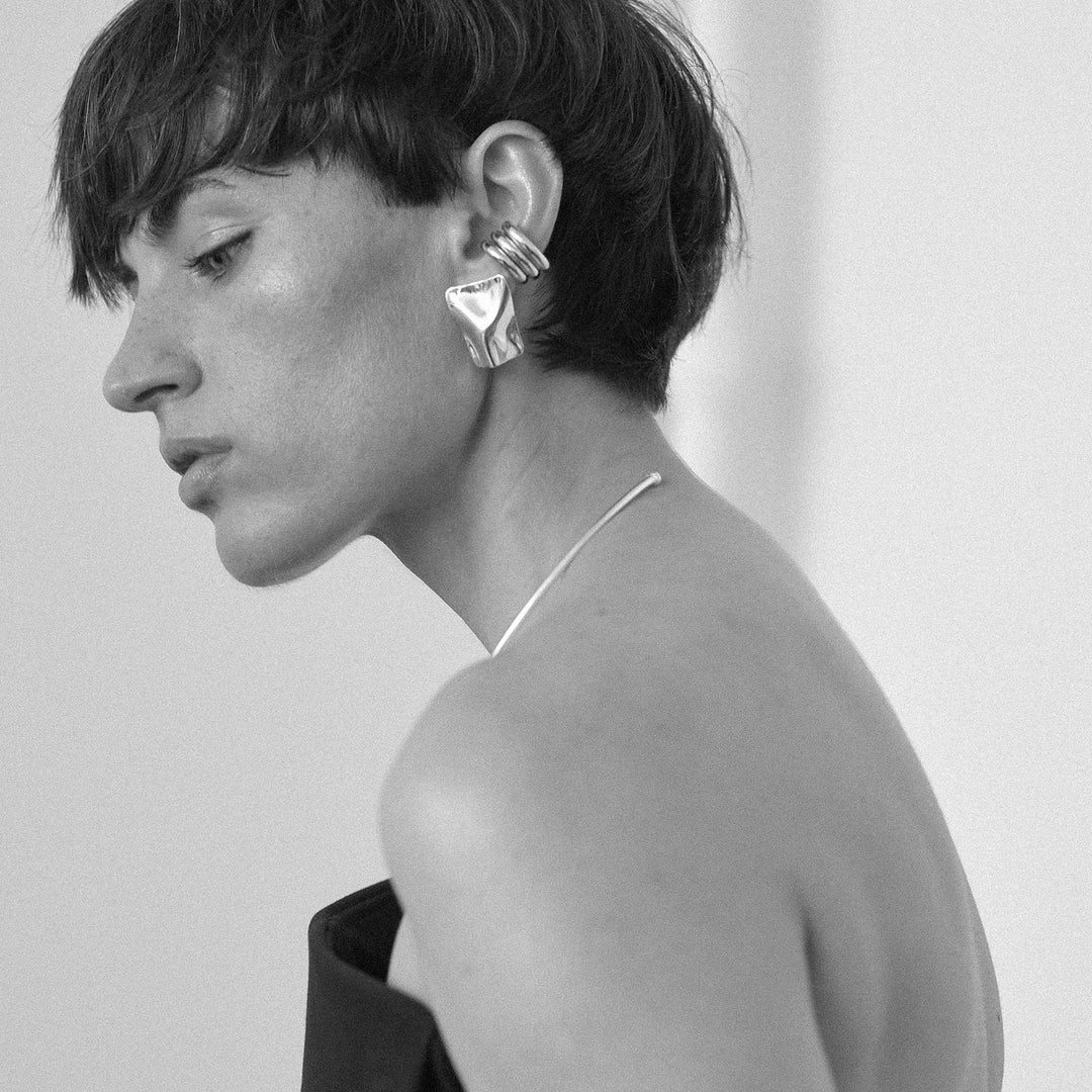 Crush Earrings, Sterling Silver