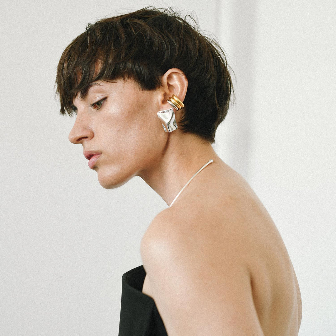 Crush Earrings, Sterling Silver