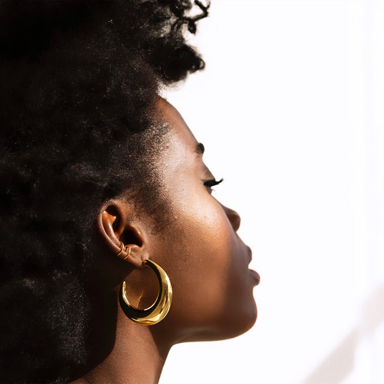 Delilah Earrings in Gilded Silver