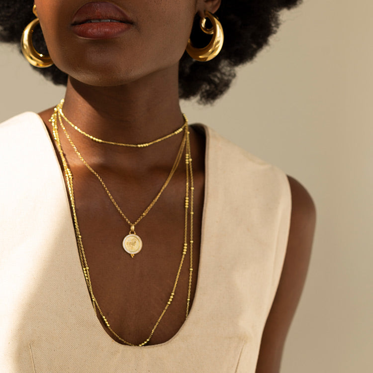 Delilah Earrings in Gilded Silver