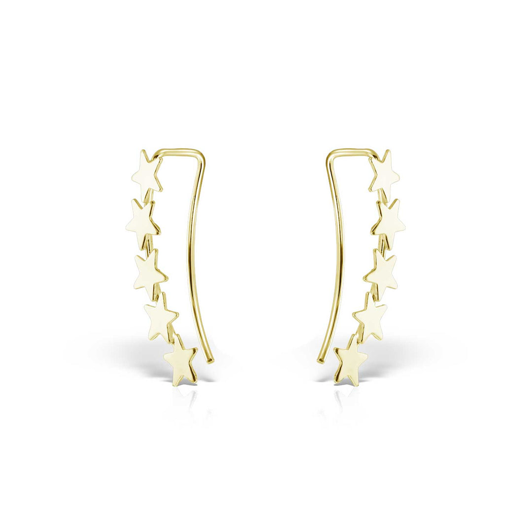 Cercei Constelation Earcuff, Argint Aurit