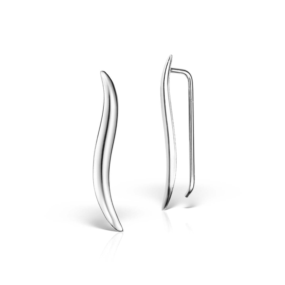 Cercei Earcuff Wave, Argint