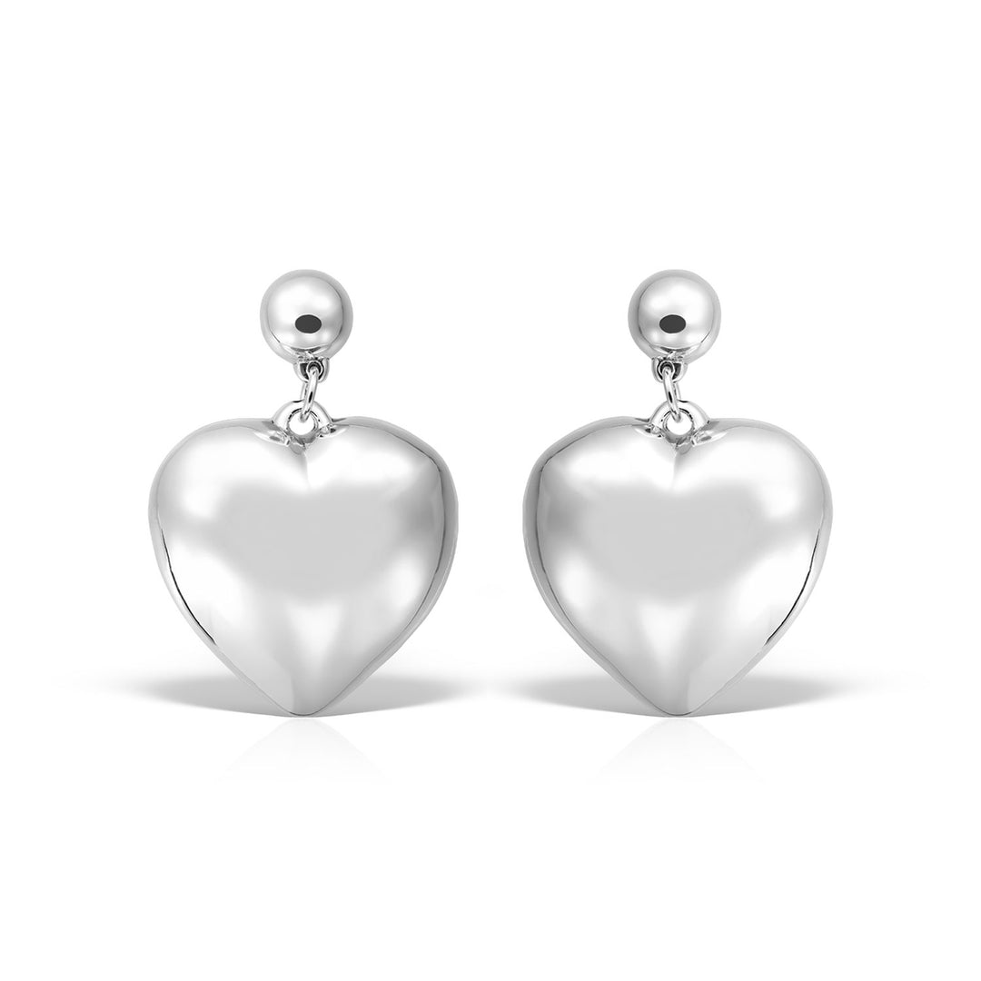 Heart-Full Earrings, Sterling Silver