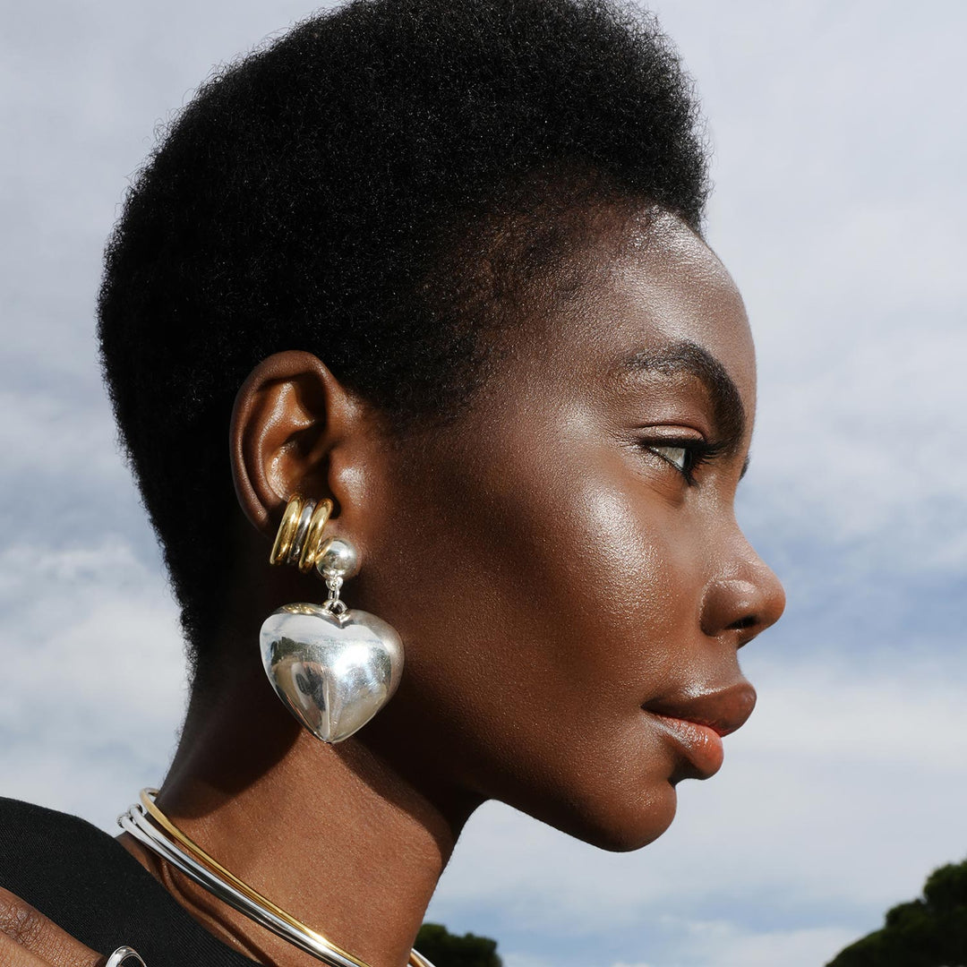 Heart-Full Earrings, Sterling Silver