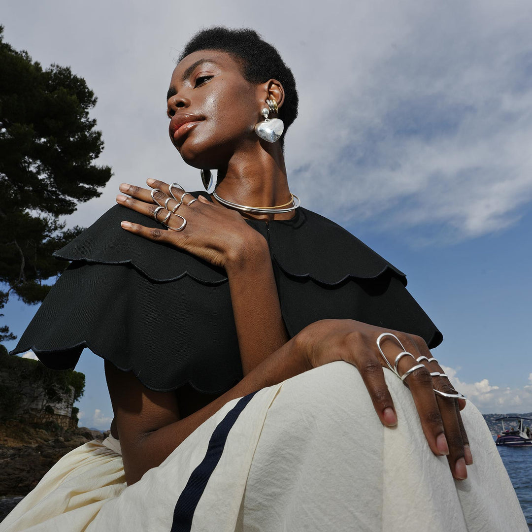 Heart-Full Earrings, Sterling Silver