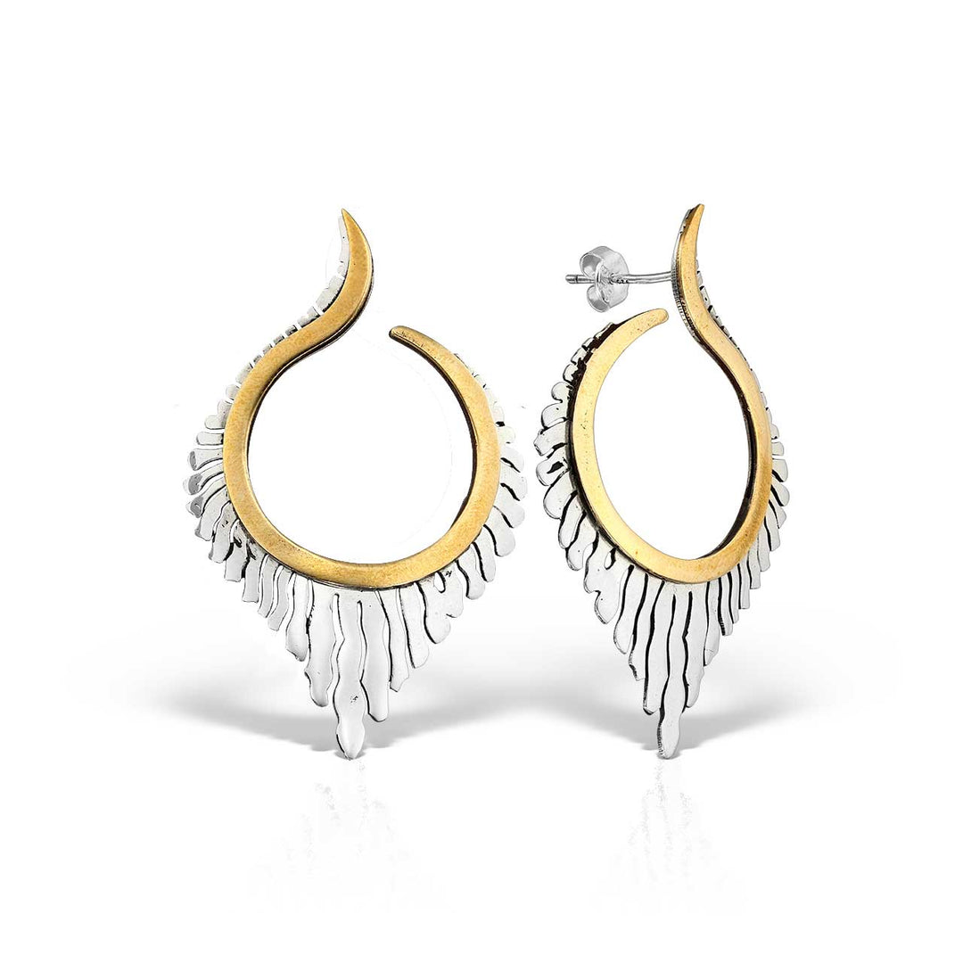 Silver Pretoria earrings
