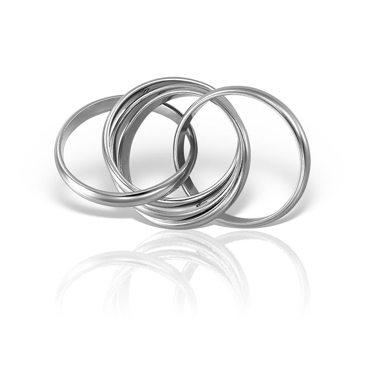 Ring 5 Lovers in Silver