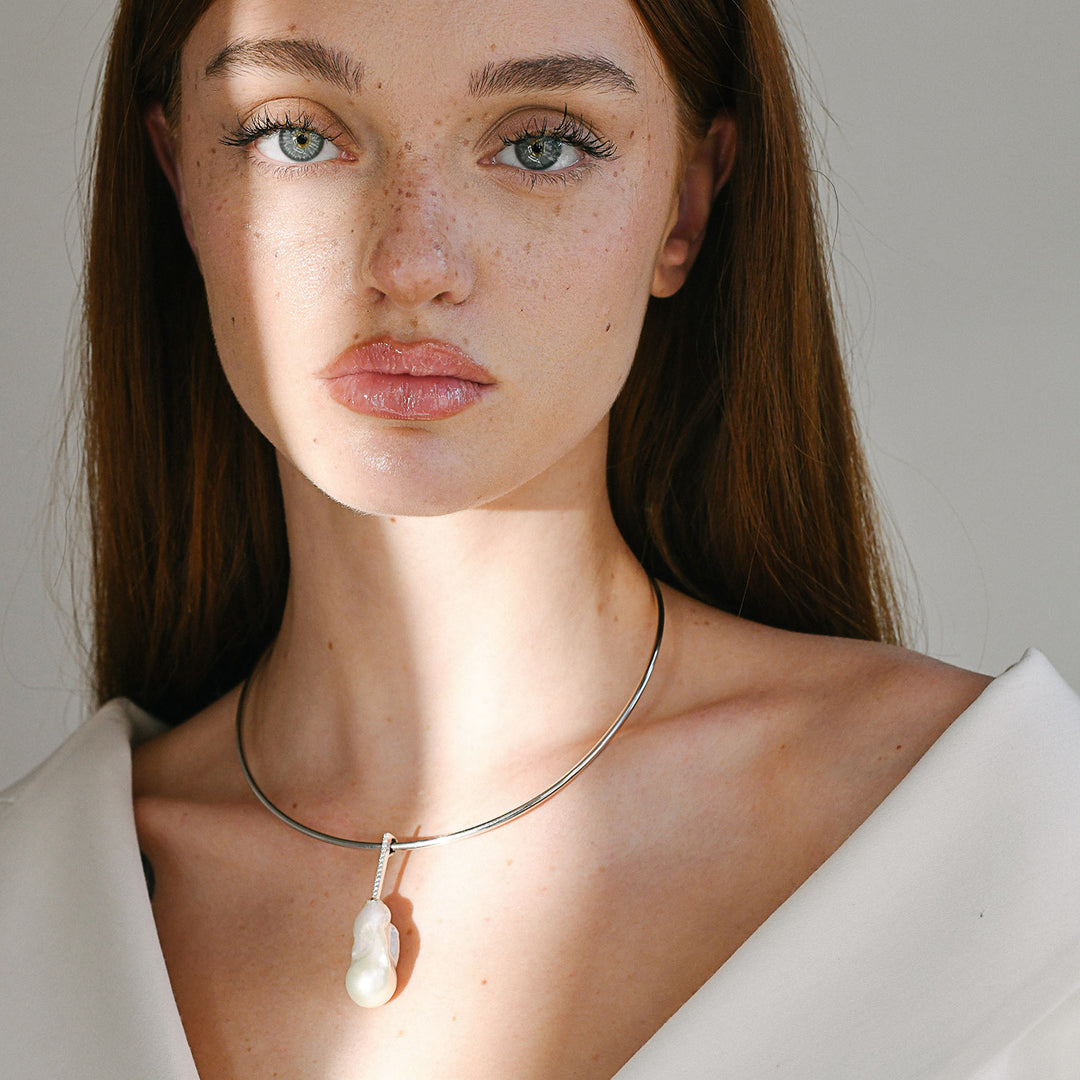 Stardom Disorder Choker, Silver Gold Plated