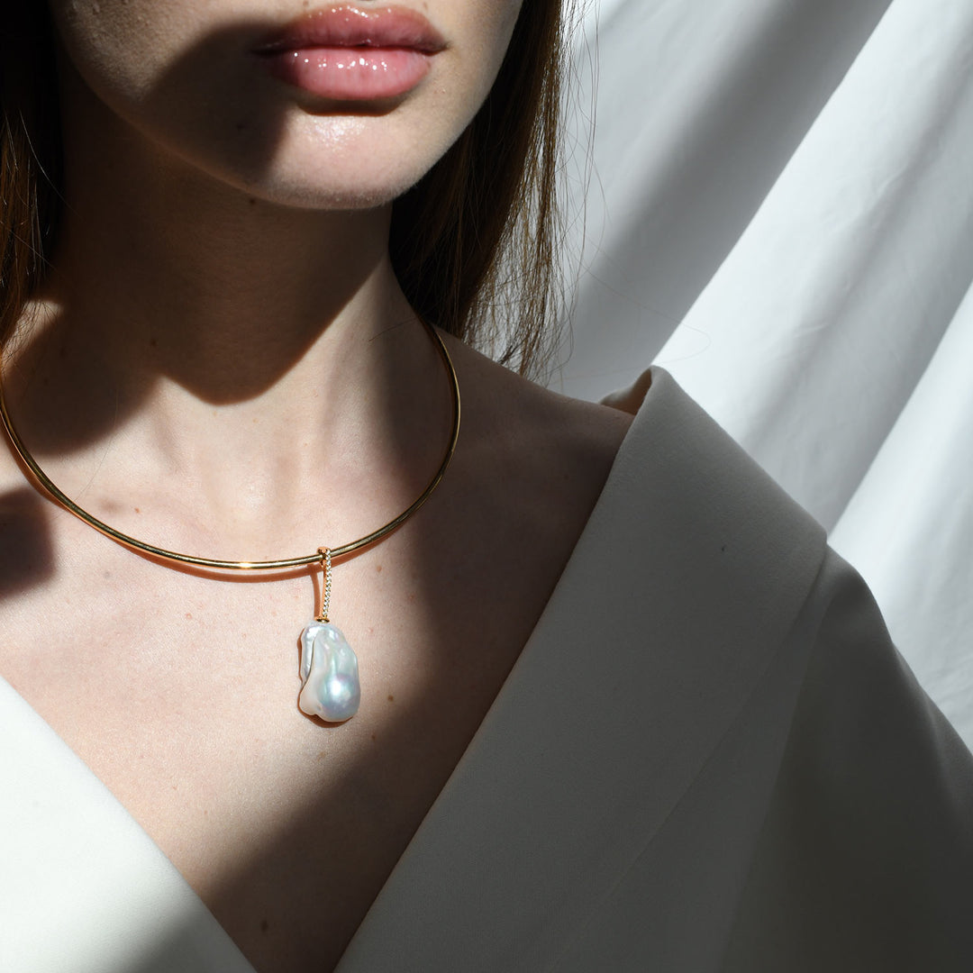 Stardom Disorder Choker, Silver Gold Plated