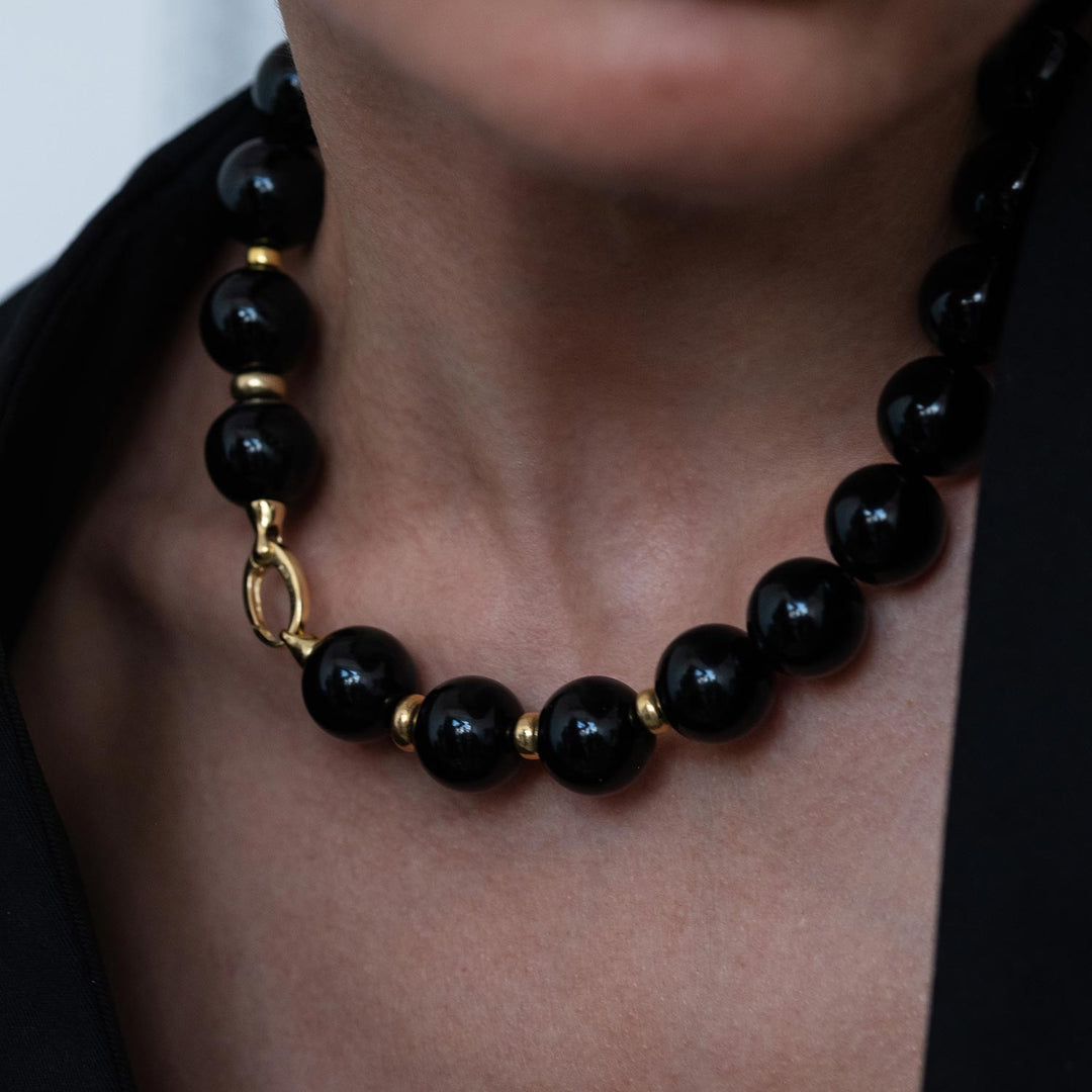 Abyddos Necklace, Gold-Plated Silver