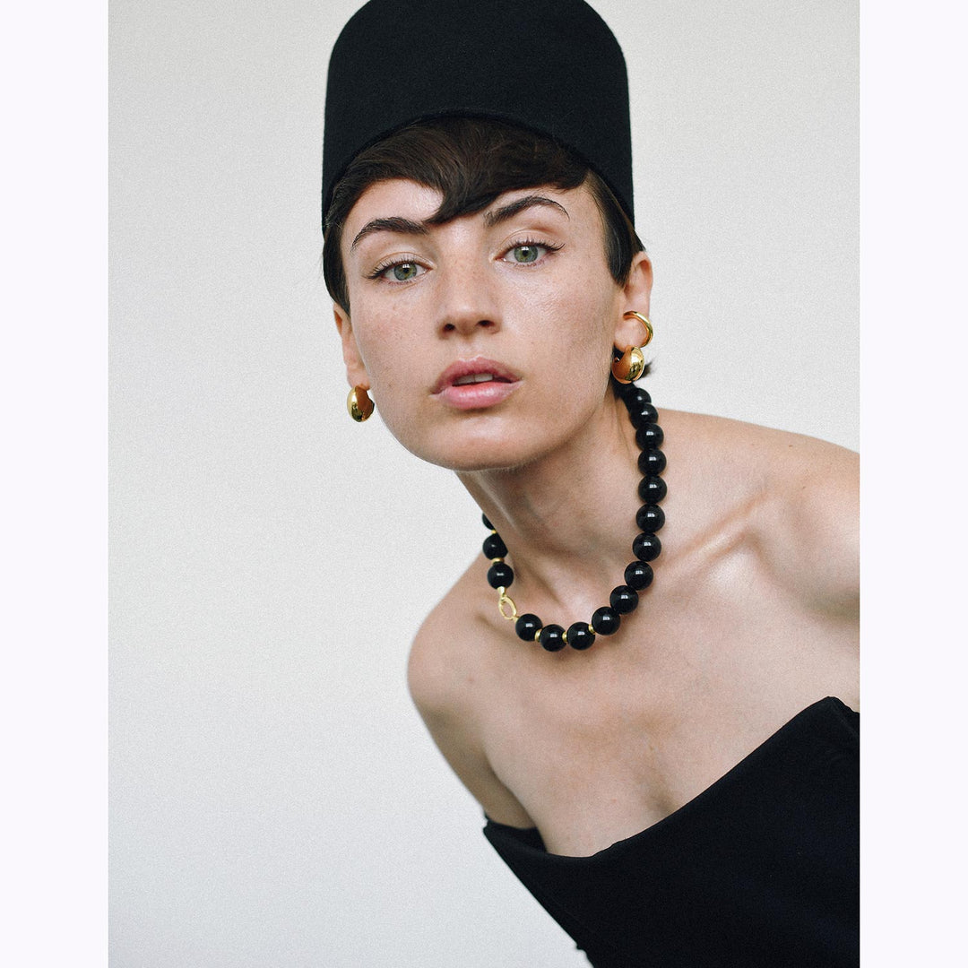 Abyddos Necklace, Gold-Plated Silver