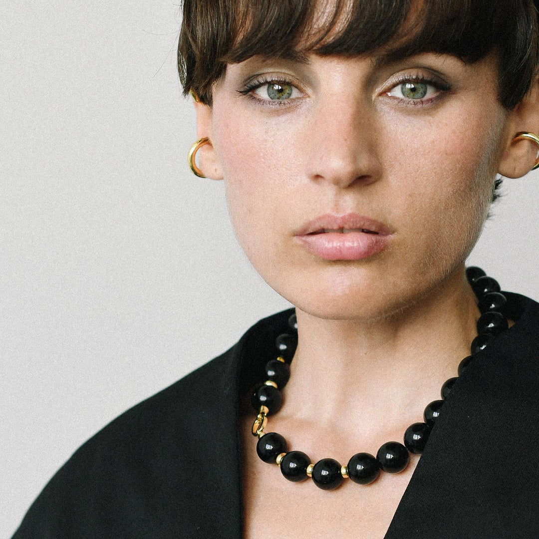 Abyddos Necklace, Gold-Plated Silver