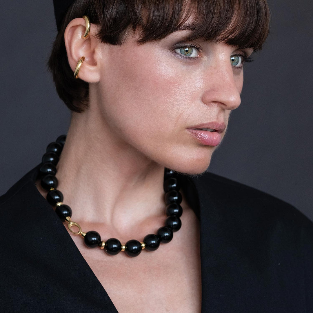 Abyddos Necklace, Gold-Plated Silver