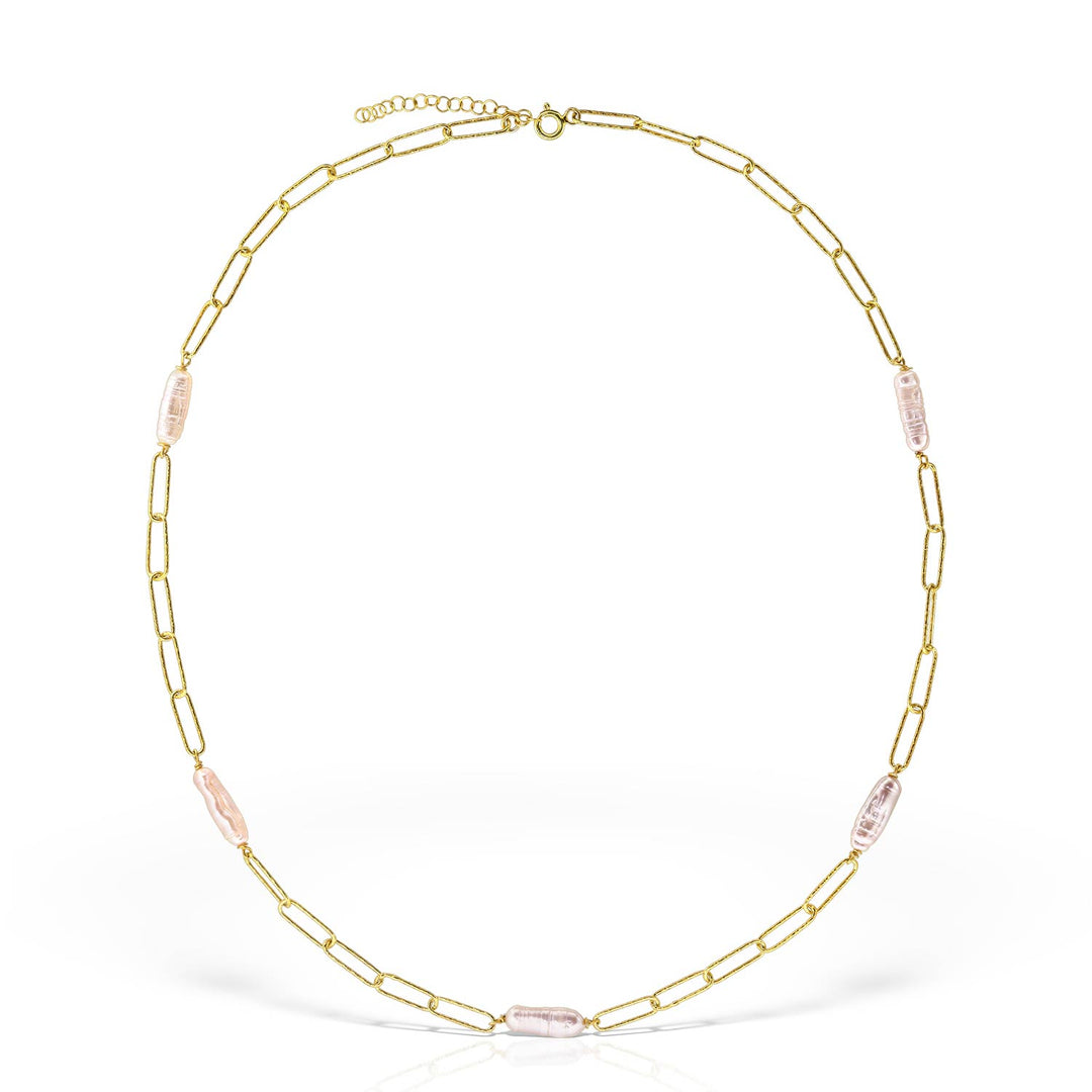 Colier Atlantis Pearl, Argint Aurit