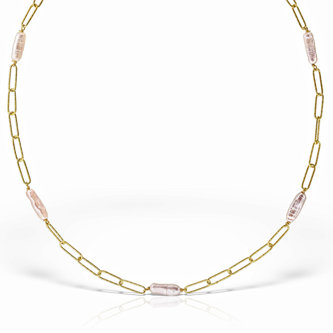 Colier Atlantis Pearl, Argint Aurit
