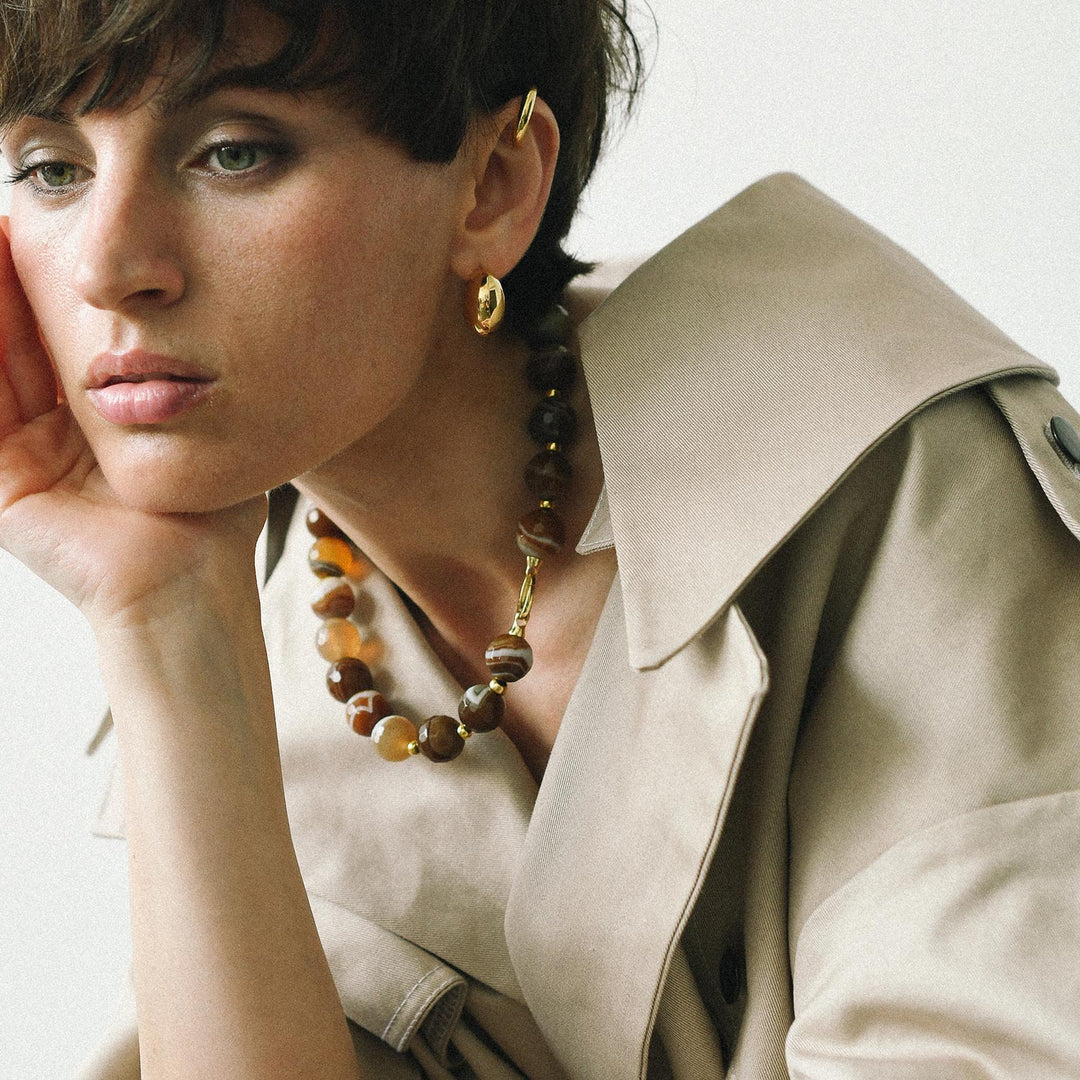 Auvergne Necklace, Gold-Plated Silver