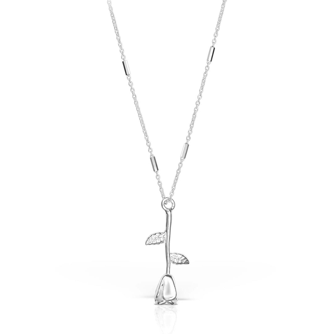 Rose Absente Necklace, Sterling Silver