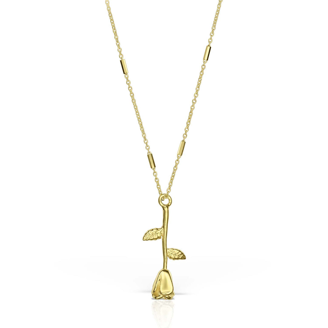 Rose Absente Necklace, Gold-Plated Silver