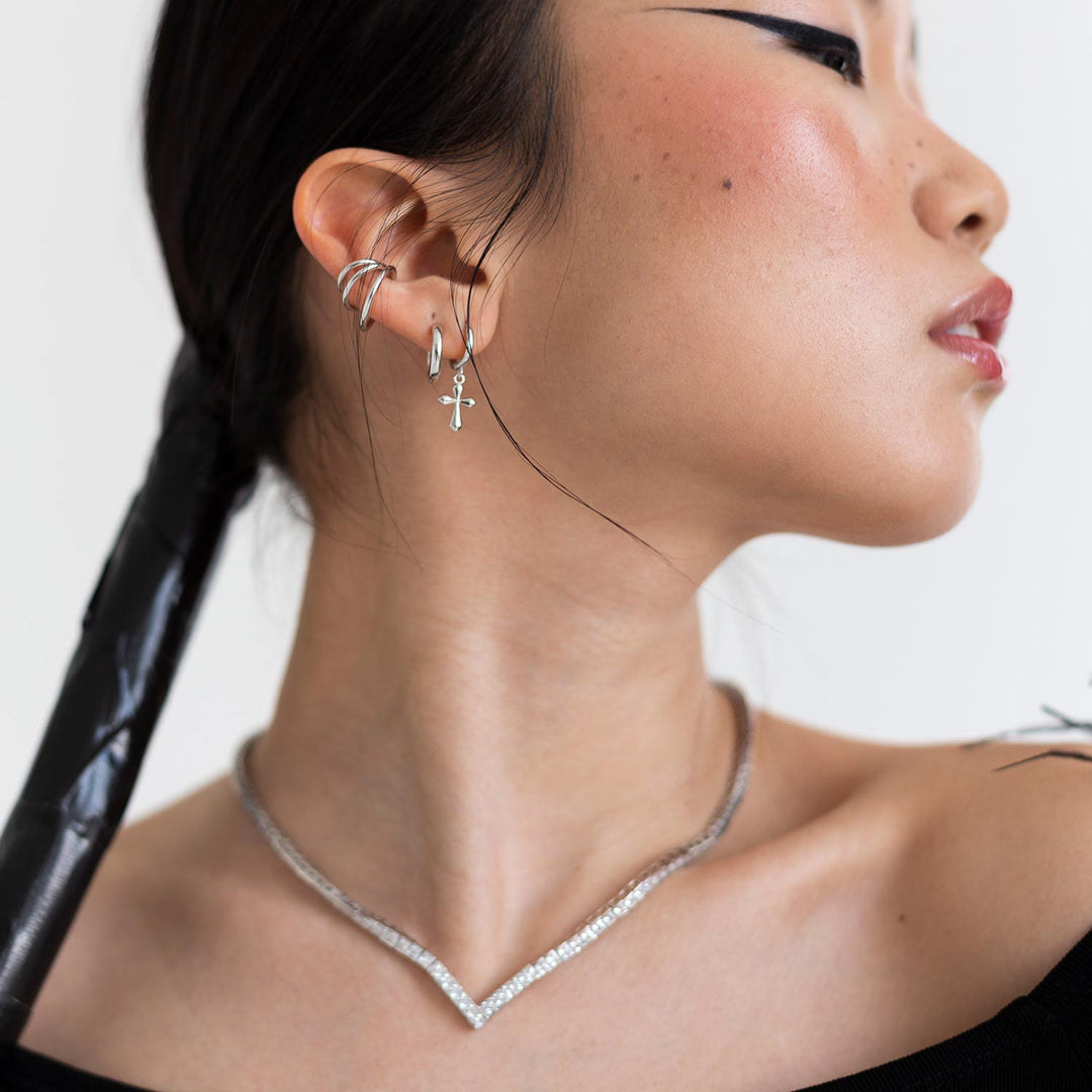 Silver Tennis Royale necklace