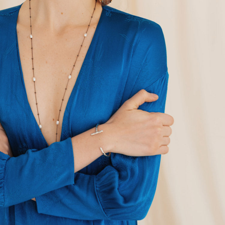 The Pearl Connection necklace, Silver