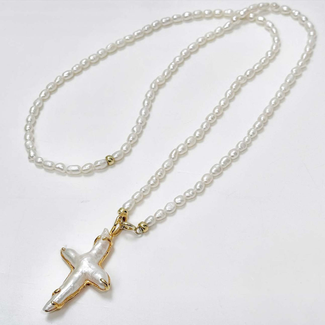 Therese Necklace, Gold-Plated Silver