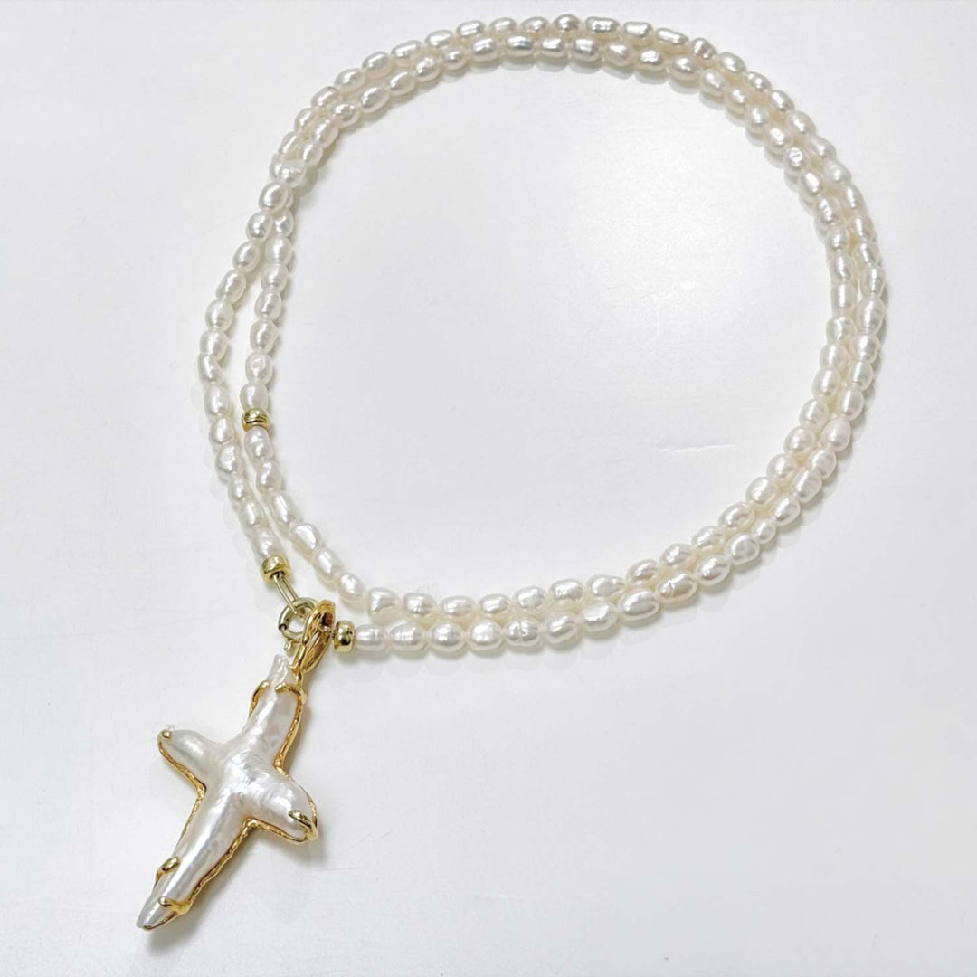 Therese Necklace, Gold-Plated Silver