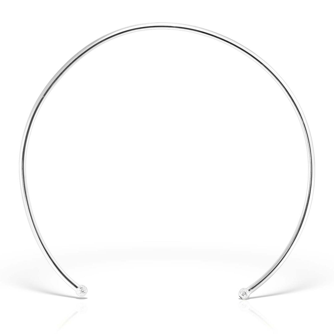Alfonse Torque Necklace, Sterling Silver