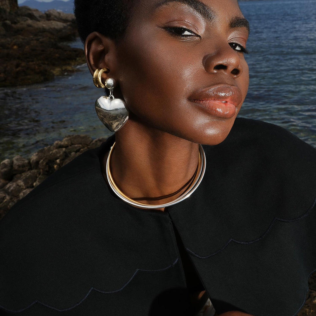 Alfonse Torque Necklace, Sterling Silver