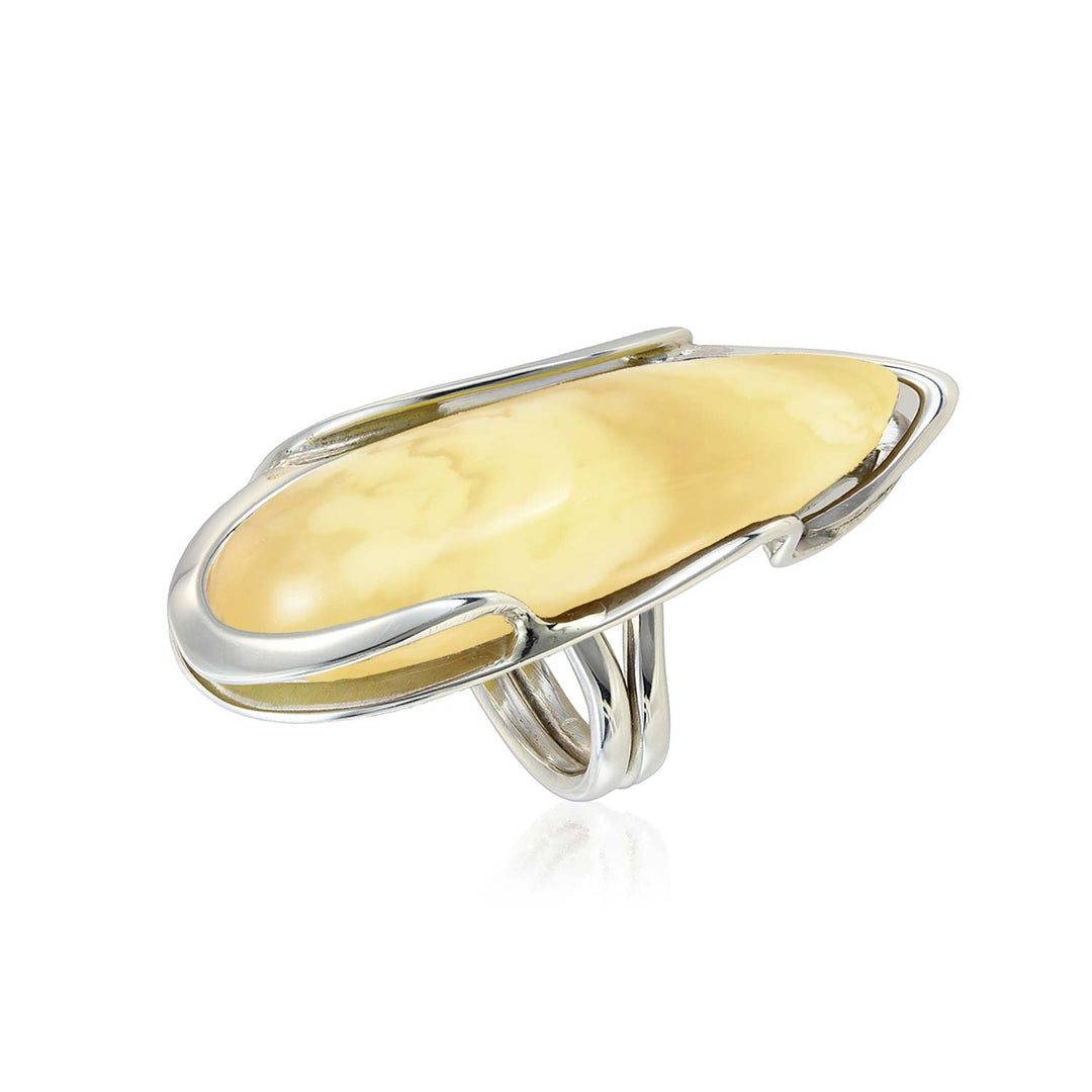 Amber Amnesia #27 Ring, Sterling Silver