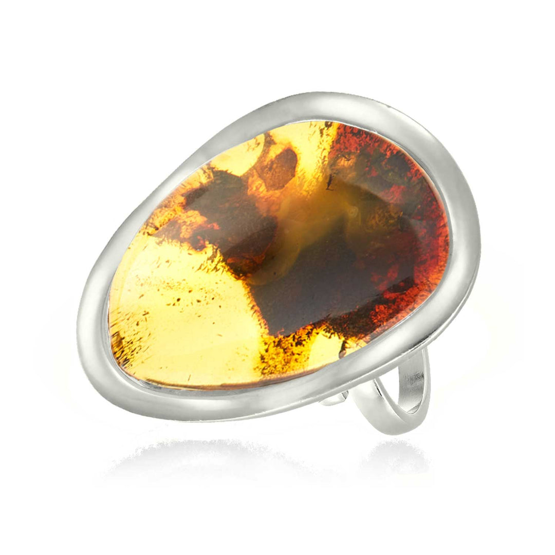 Amber Amnesia #30 Ring, Sterling Silver