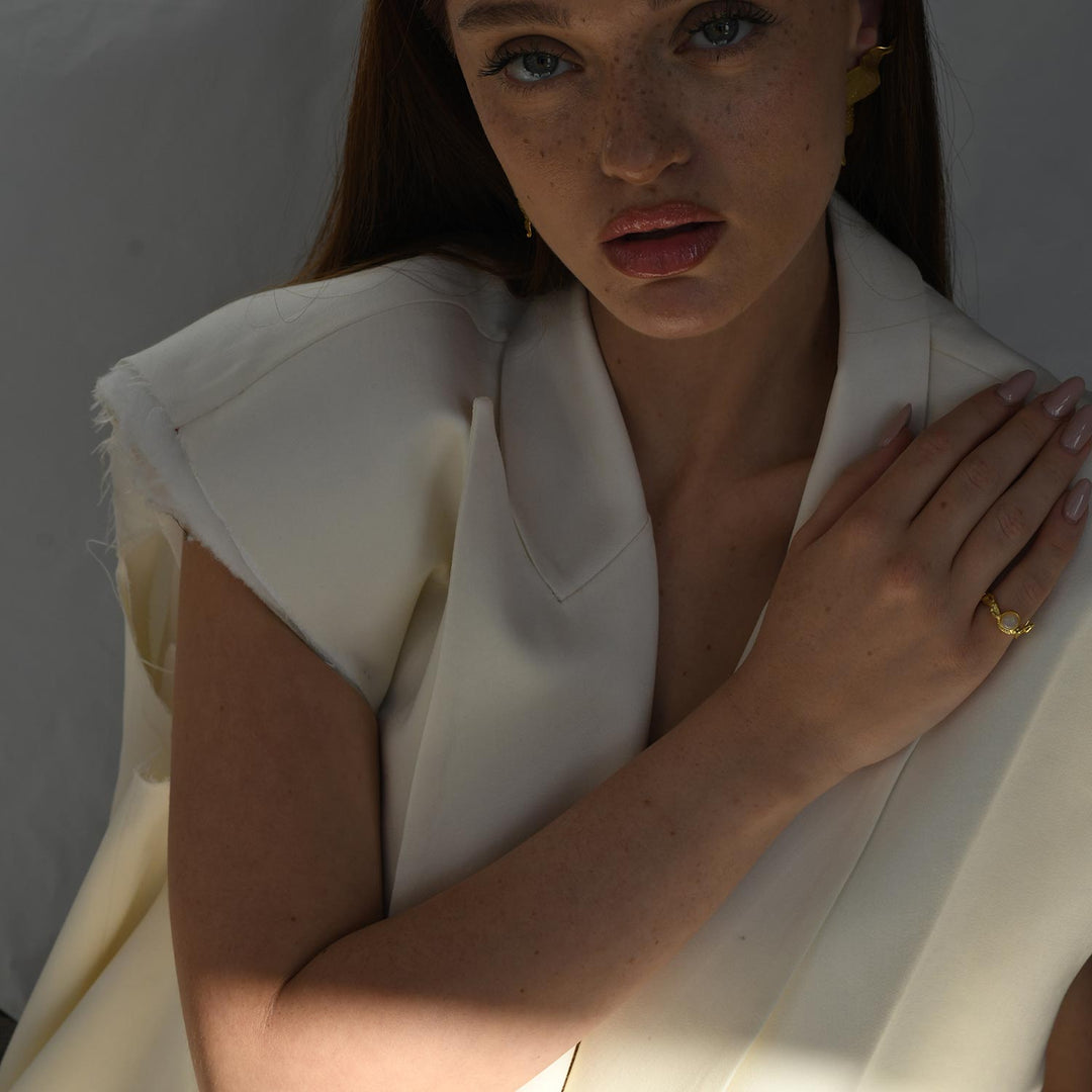 Antigona O Ring, Gilt Silver