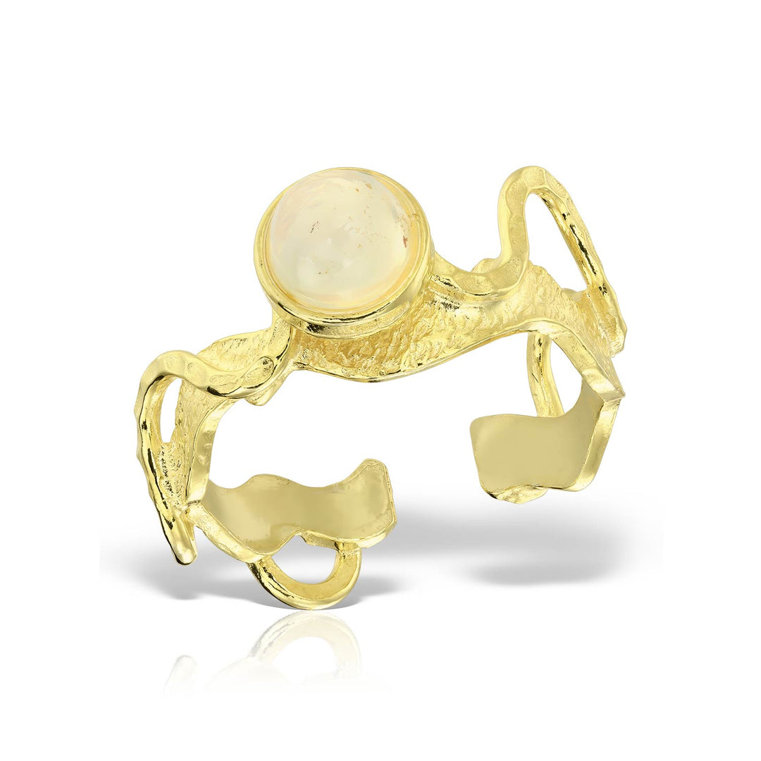 Antigona O Ring, Gilt Silver
