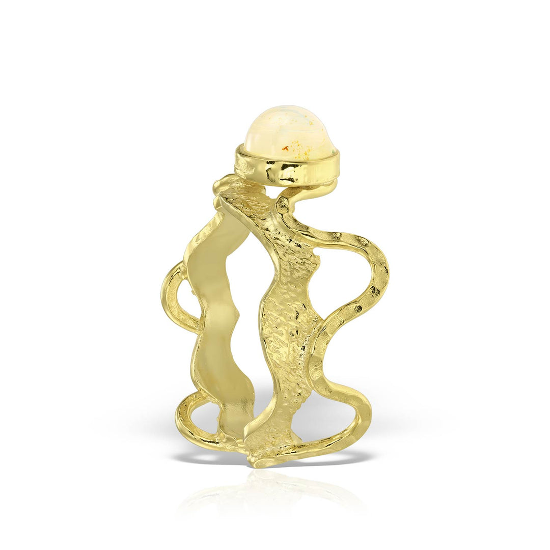 Antigona O Ring, Gilt Silver