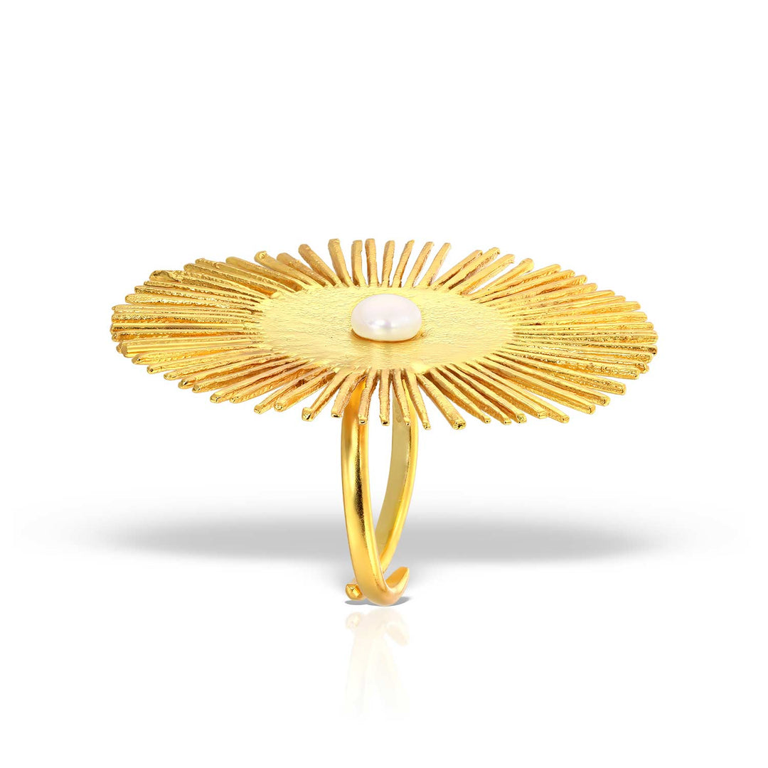 Midsommar Ring, Gold Plated Silver
