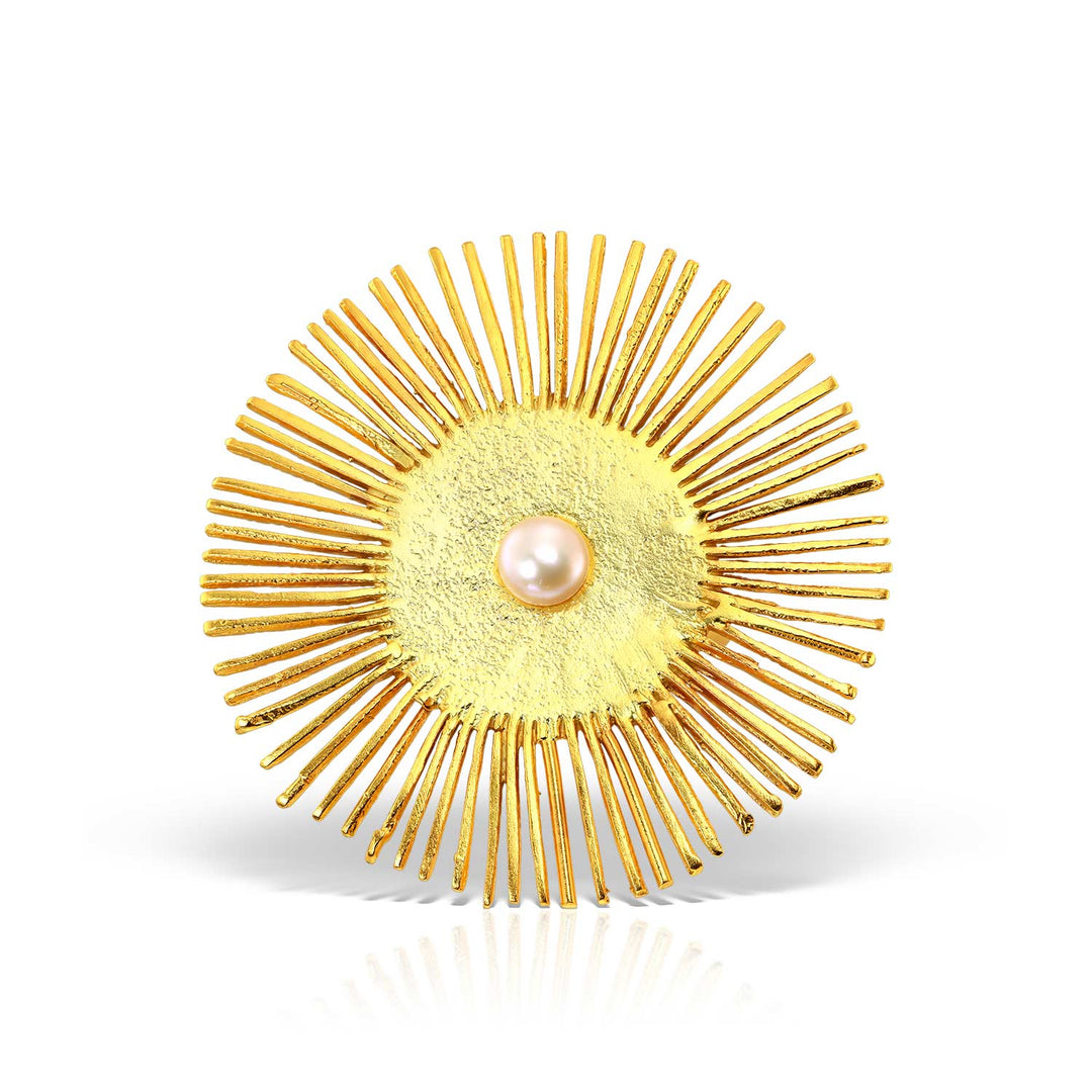 Midsommar Ring, Gold Plated Silver