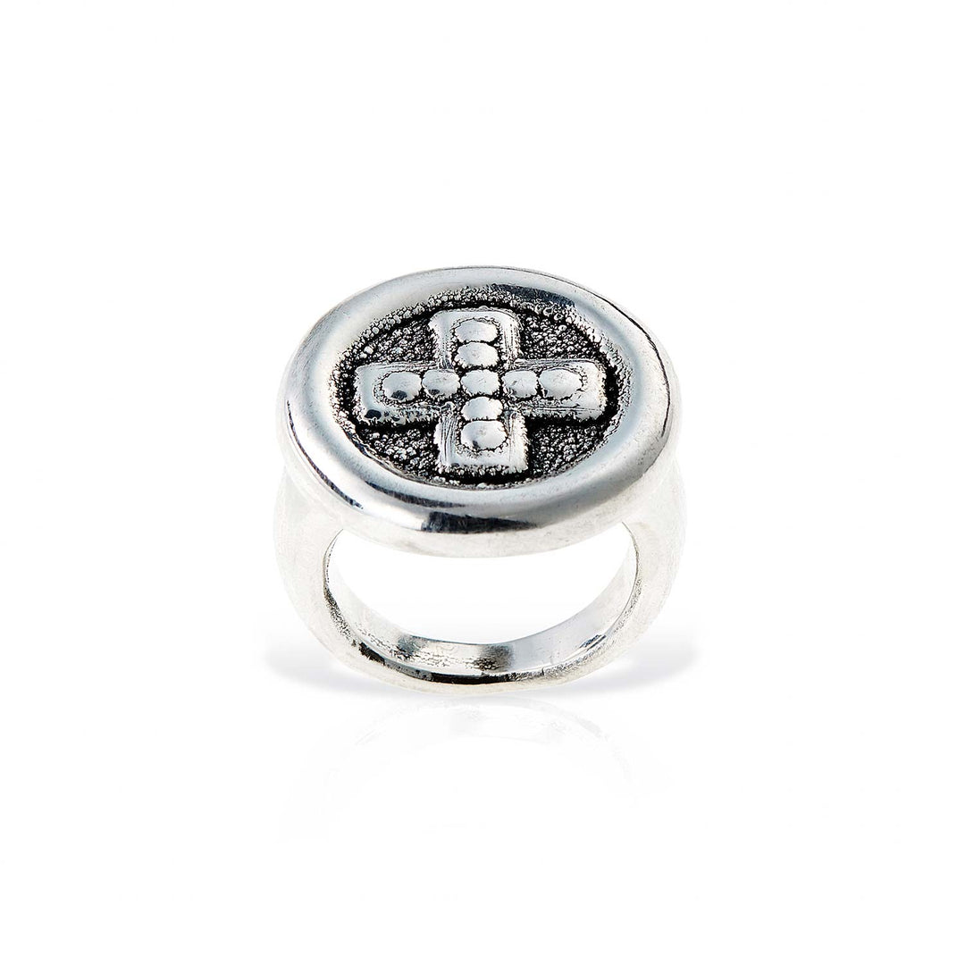 Monastery Seal Ring, Sterling Silver