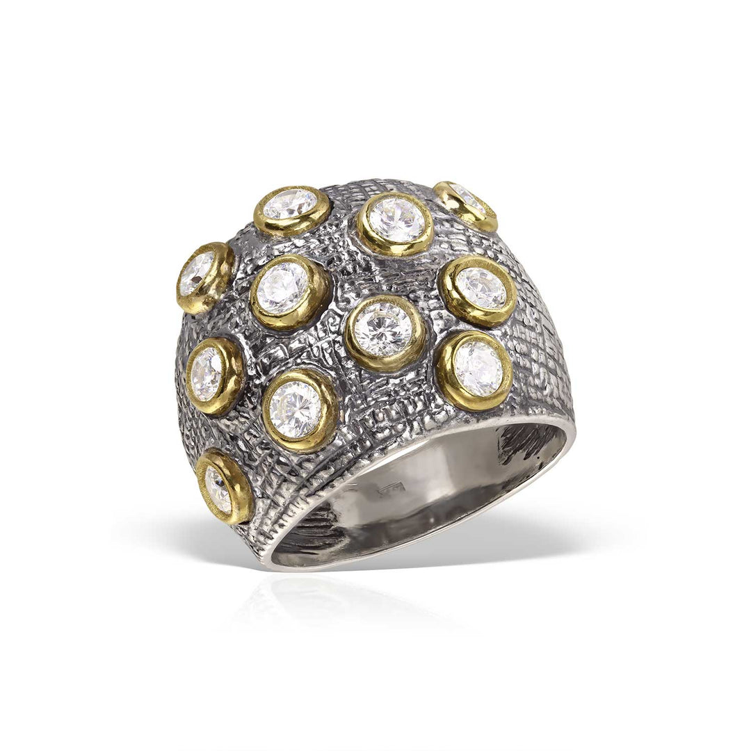 Umbria Zirconia Ring, Sterling Silver