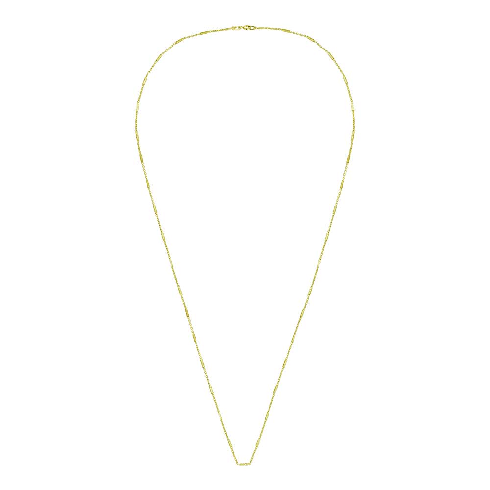 Silver Gilt Bi-Bar M Chain