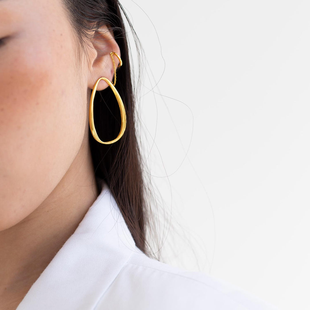 Miramar Earrings in Gold-plated Silver
