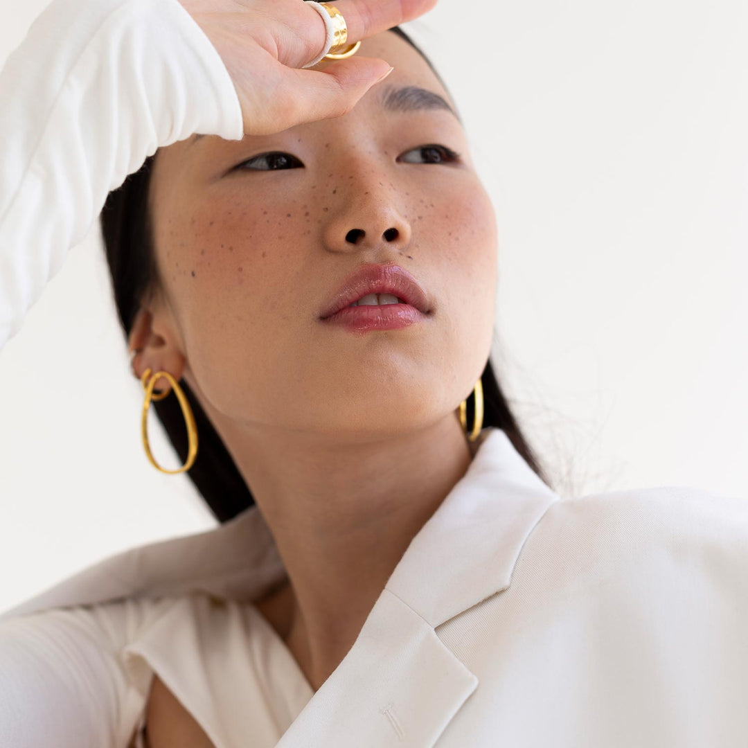 Miramar Earrings in Gold-plated Silver