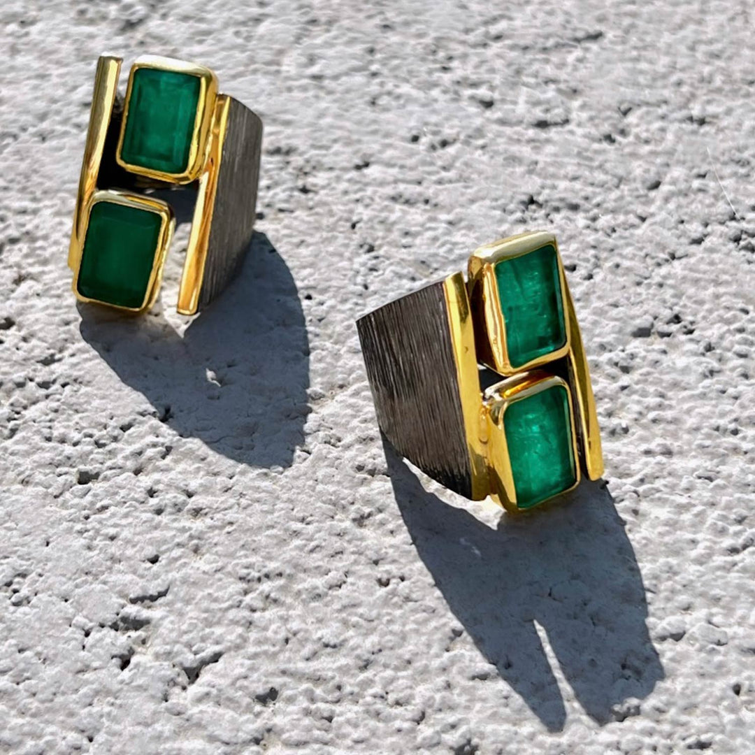 Inel Aristocracy Green Esteem, Argint