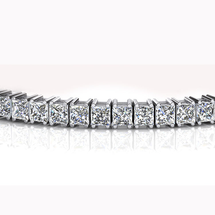 Silver Tennis Square Cut 45 bracelet